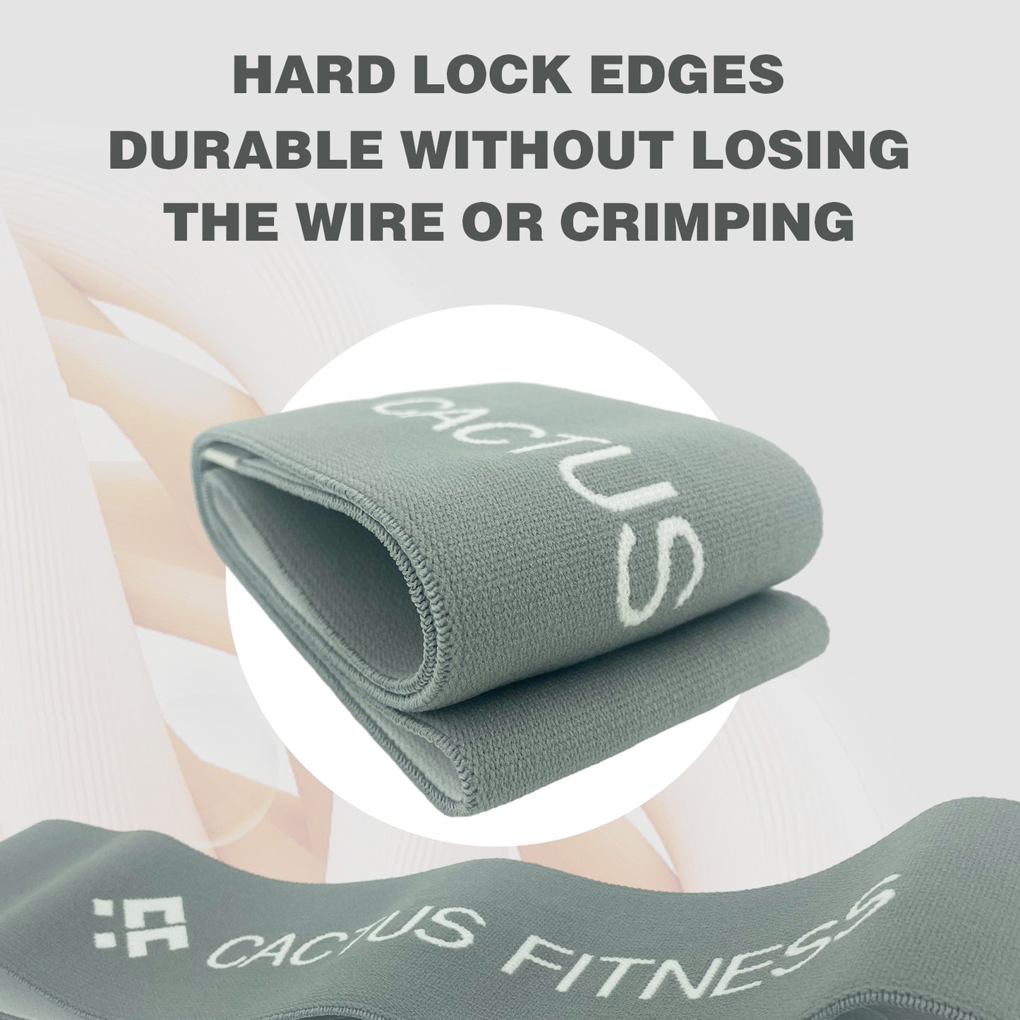 CACTUS FITNESS Resistance Non Slip Intermediate Power Bands Set 2pcs for Hips, Thighs,Legs,Butt,Glutes for Men and Women