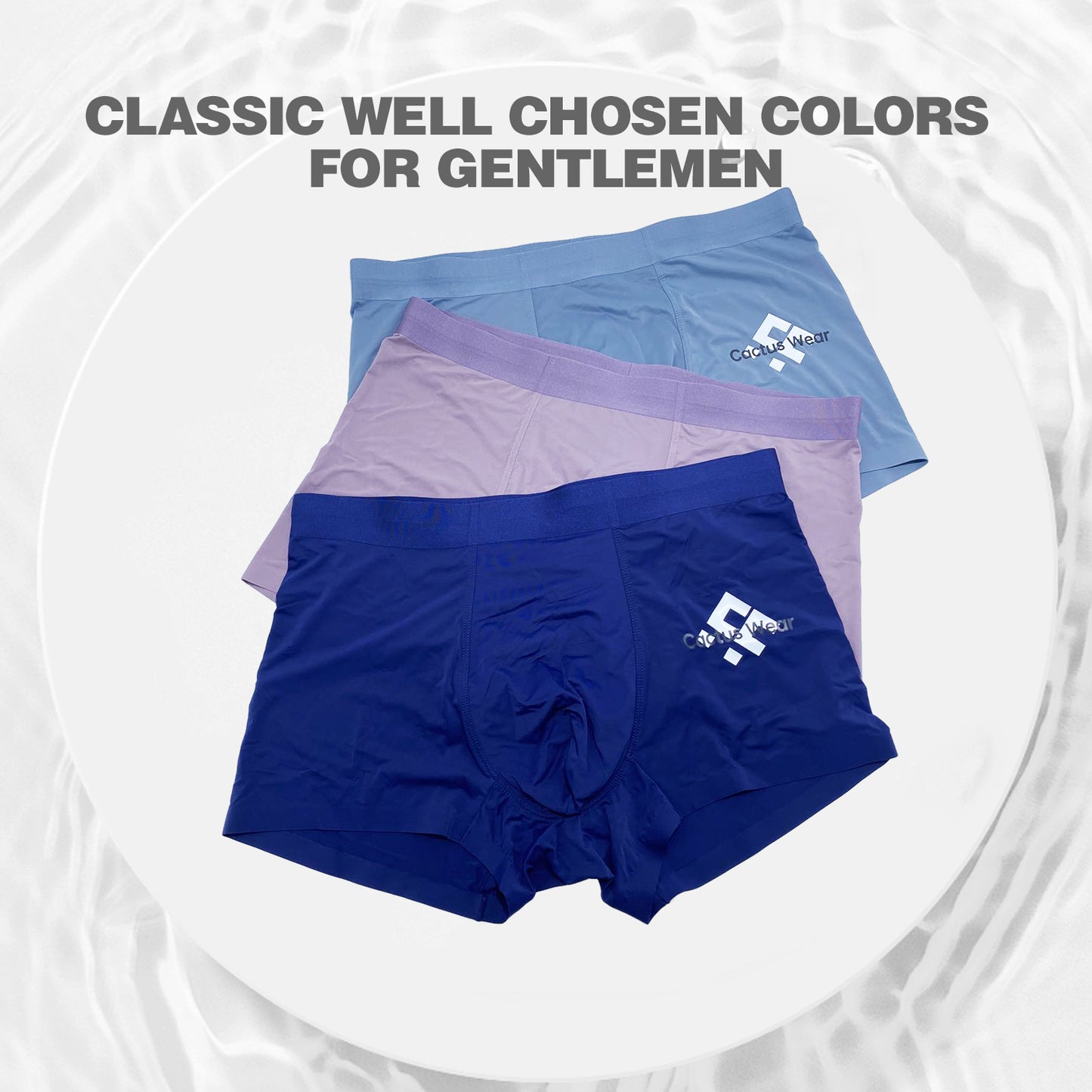 Cactus Wear Men’s Boxers Light Comfortable Breathable Underwear with Stretch Pack of 3