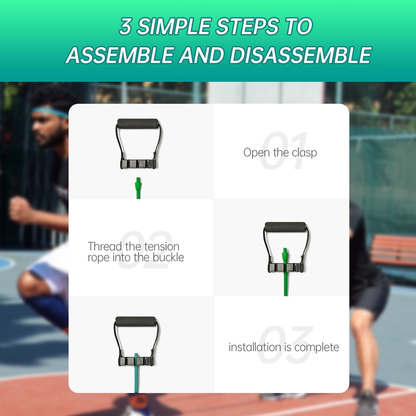 CACTUS FITNESS Latex Resistance Bands With Handles set wtih Door Anchor Foot Straps for Chest Arms Legs Full Body Work Out for Men And Women