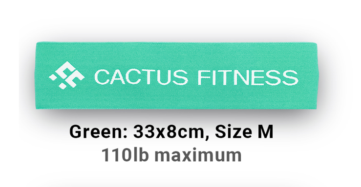 CACTUS FITNESS Resistance Non Slip Intermediate Power Bands Set 2pcs for Hips, Thighs,Legs,Butt,Glutes for Men and Women