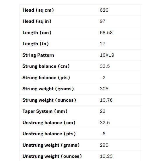 Wilson pro staff V14 Tennis Racket