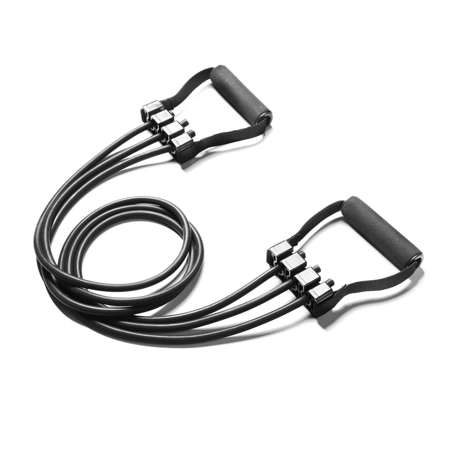 CACTUS FITNESS Latex Resistance Bands With Handles set wtih Door Anchor Foot Straps for Chest Arms Legs Full Body Work Out for Men And Women