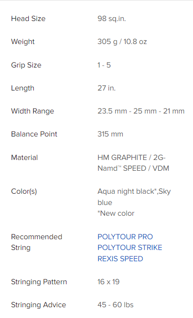 Yonex Ezone 98(power) Tennis Racket