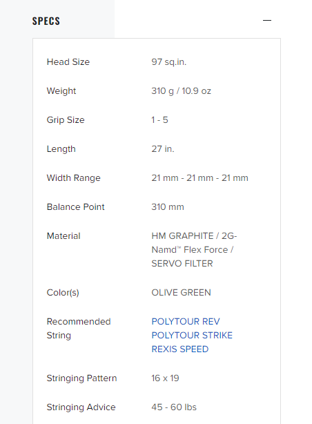 Yonex Percept 97(Control) Tennis Racket